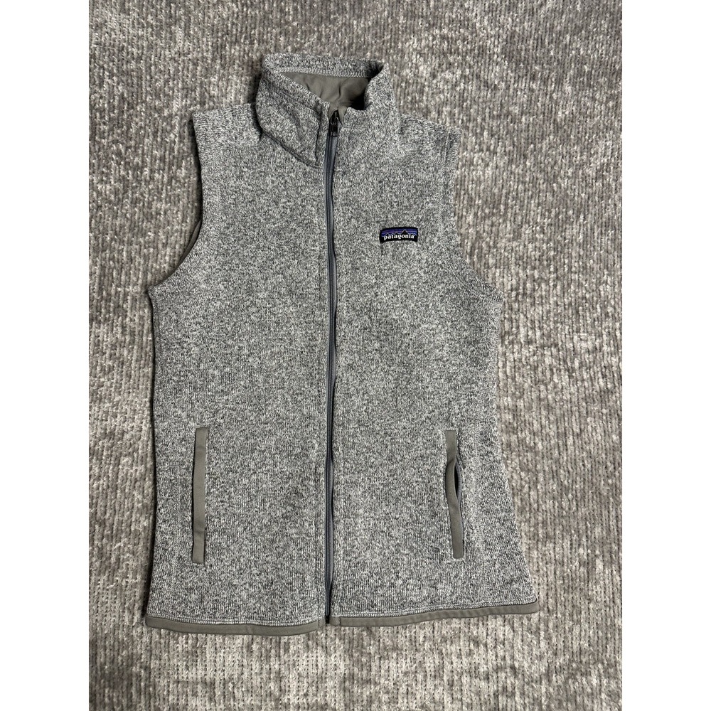 Patagonia Better Sweater Vest Women's M Grey Full Zip Fleece STY25887 Worn Wear